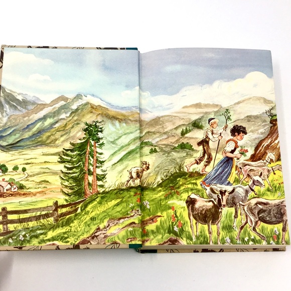 1945 Heidi by Johanna Spyri Illustrated Vintage Junior Library Hardbound Book - Picture 5 of 15
